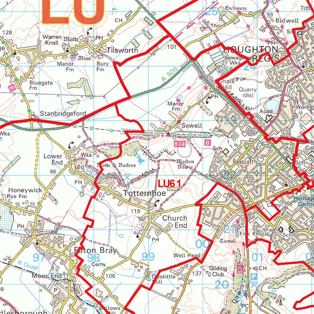 Lu27qa Postcode Luton Postcode Map (LU) – Map Logic