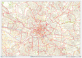 Manchester City Centre Laminated Postcode Sector Map – Map Logic
