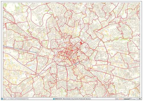 Manchester Postcode Maps for the M Postcode Area | Map Logic