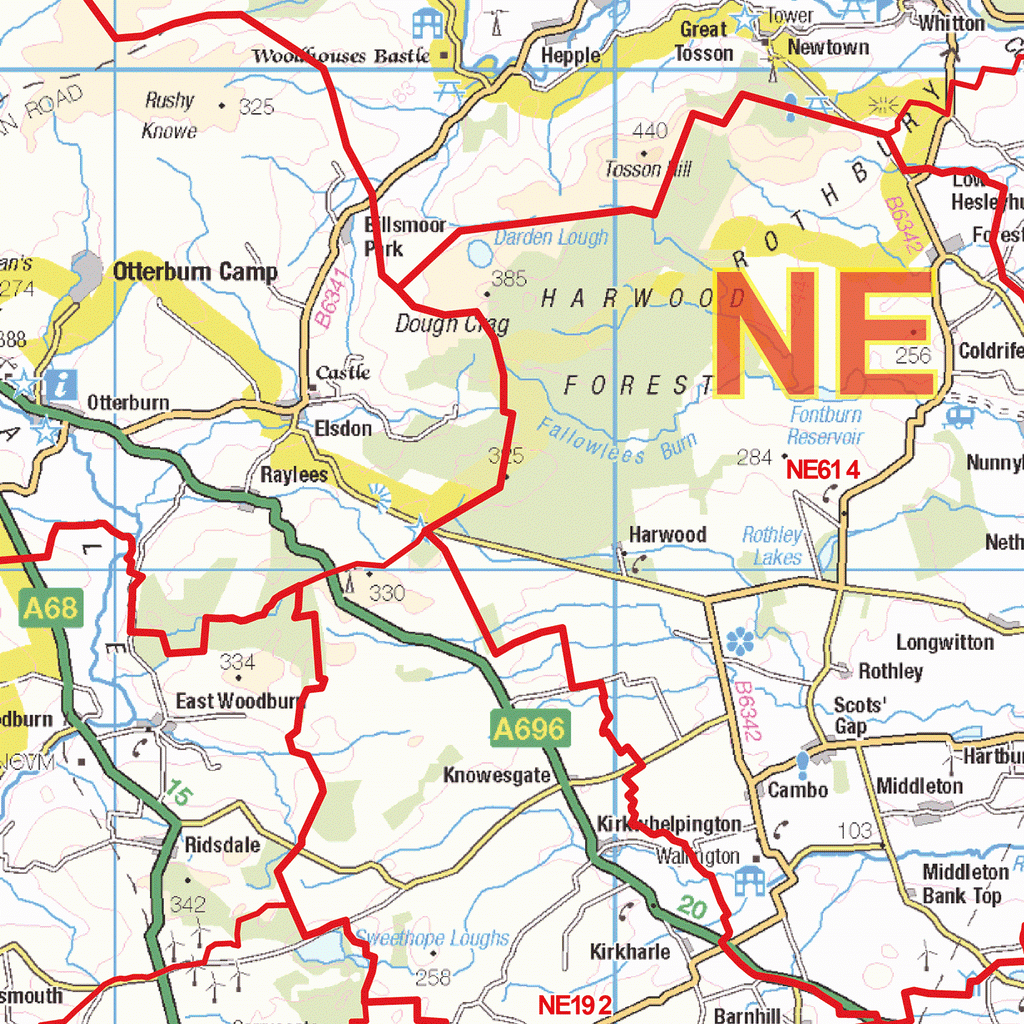 Newcastle Postcode Map (NE) – Map Logic