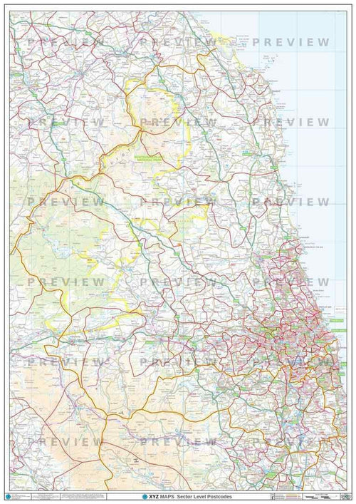 NE Postcode Map PDF or GIF Download