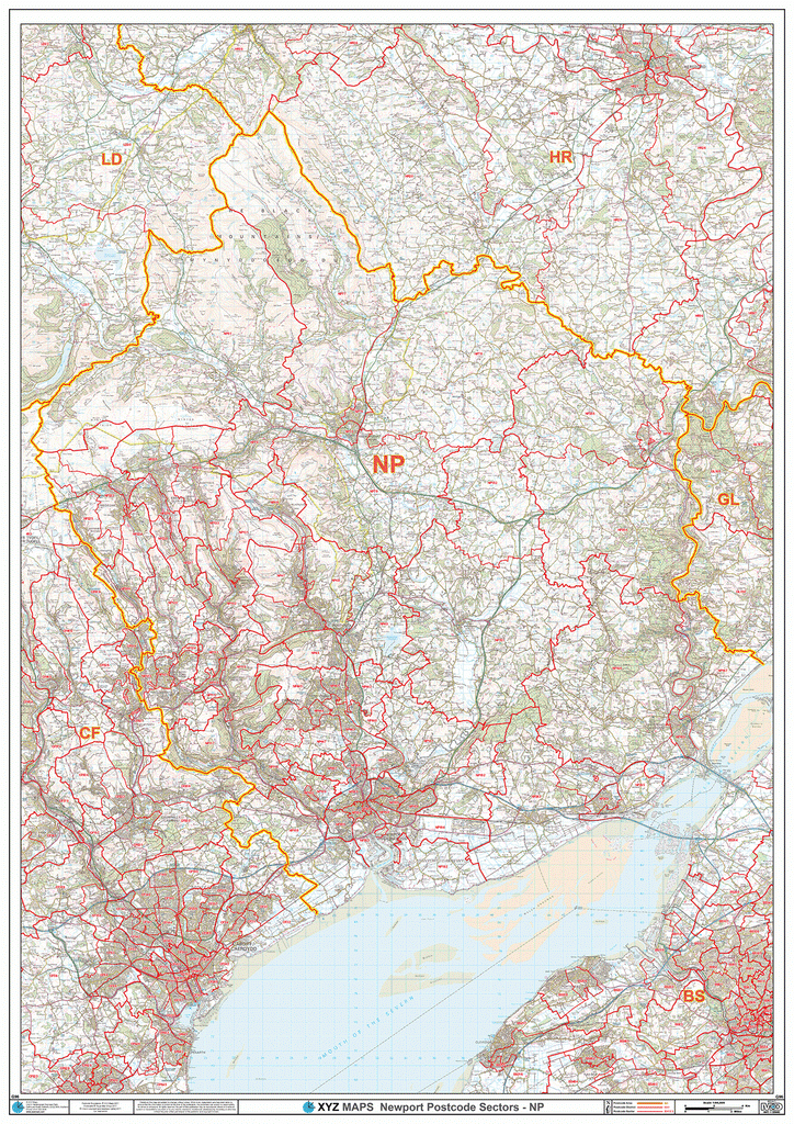 Np Postcode Newport Postcode Map (NP) – Map Logic