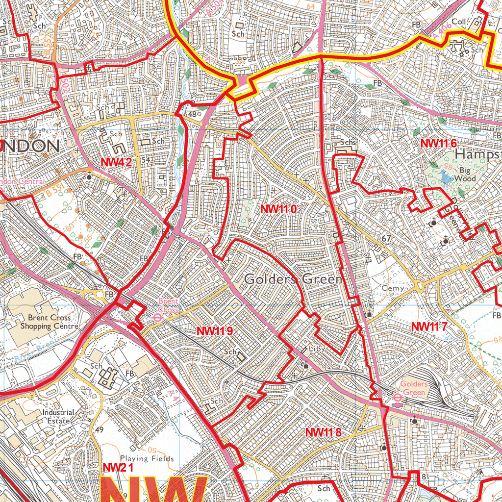 NW Postcode Area Map – Map Logic