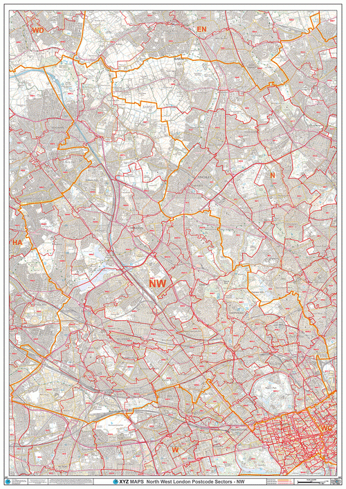 North London Postcode Maps – Map Logic