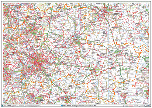 Nottingham Postcode Maps for the NG Postcode Area | Map Logic
