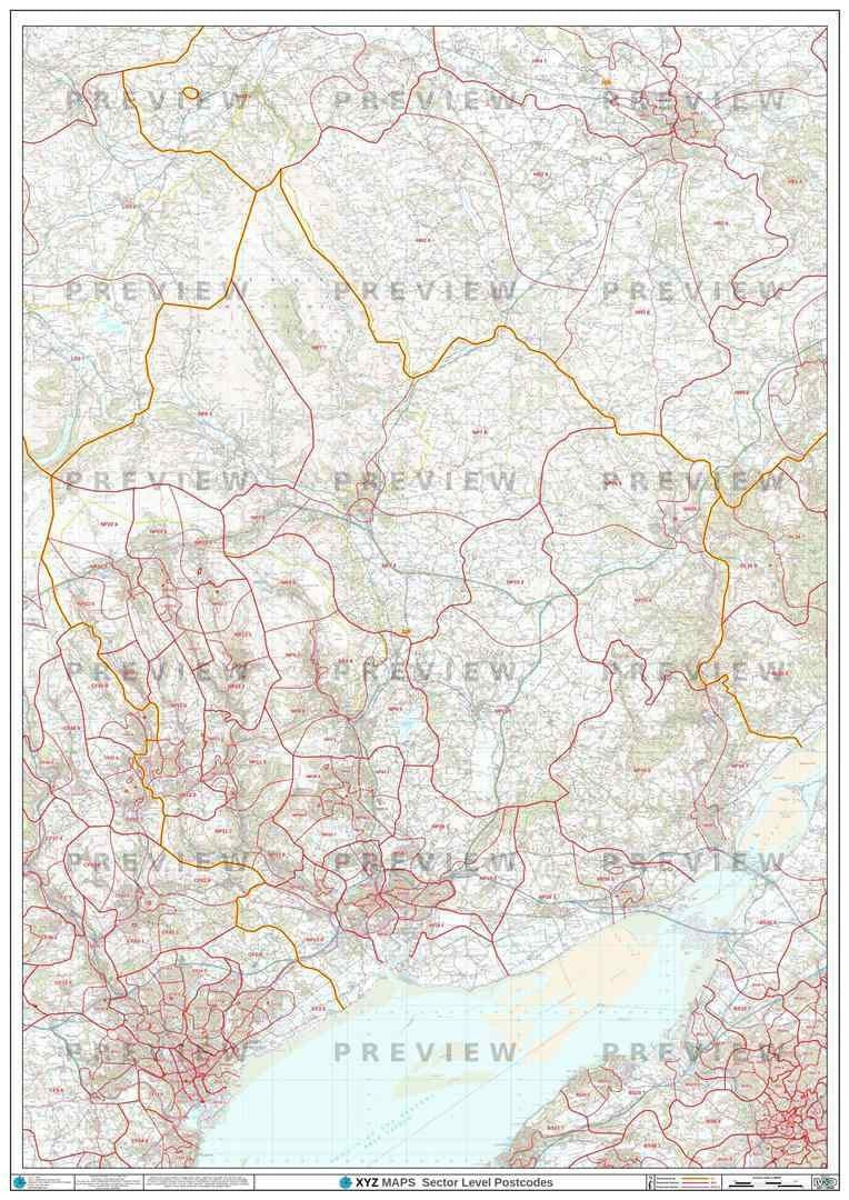 NP Postcode Map PDF or GIF Download