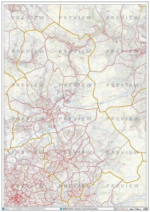 OL Postcode Map PDF or GIF Download