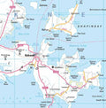 A closer look at the Orkney and Shetland County Wall Map