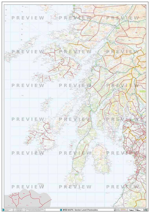 PA Postcode Map PDF or GIF Download