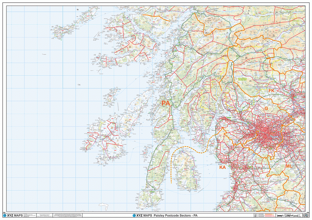 Py Postcodeer Paisley Postcode Map (PA) – Map Logic