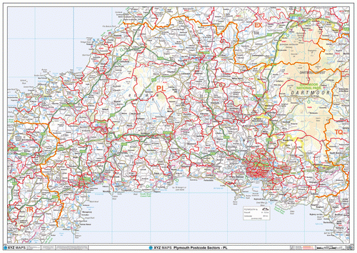 Plymouth Postcode Map