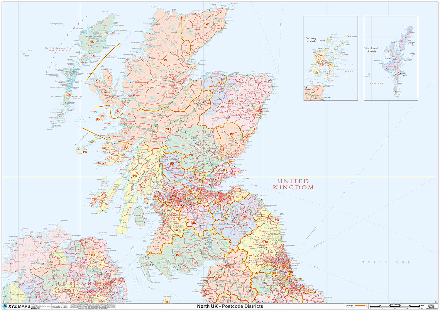 Scotland Postcode Map (D10) – Map Logic