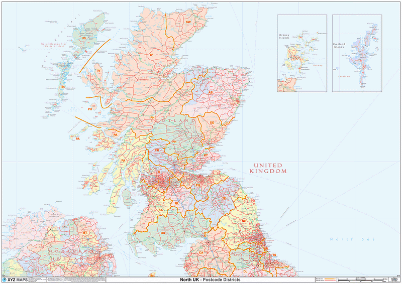 Scotland Postcode Map (D10) – Map Logic