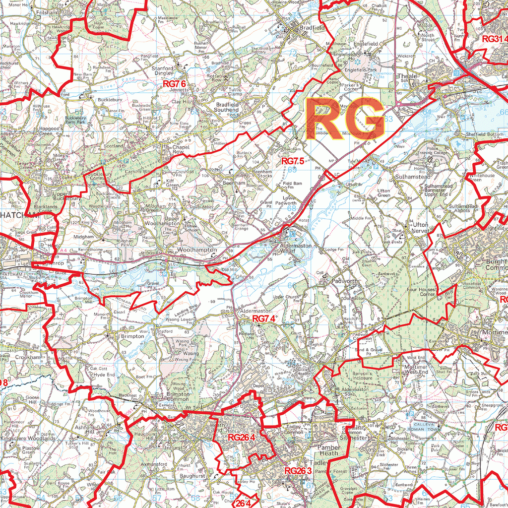 Reading Postcode Map (RG) – Map Logic