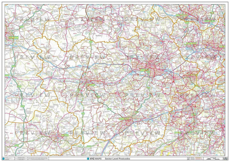 RG Postcode Map PDF or GIF Download