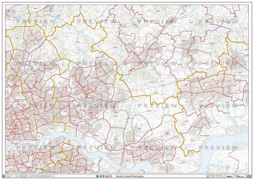 RM Postcode Map PDF or GIF Download