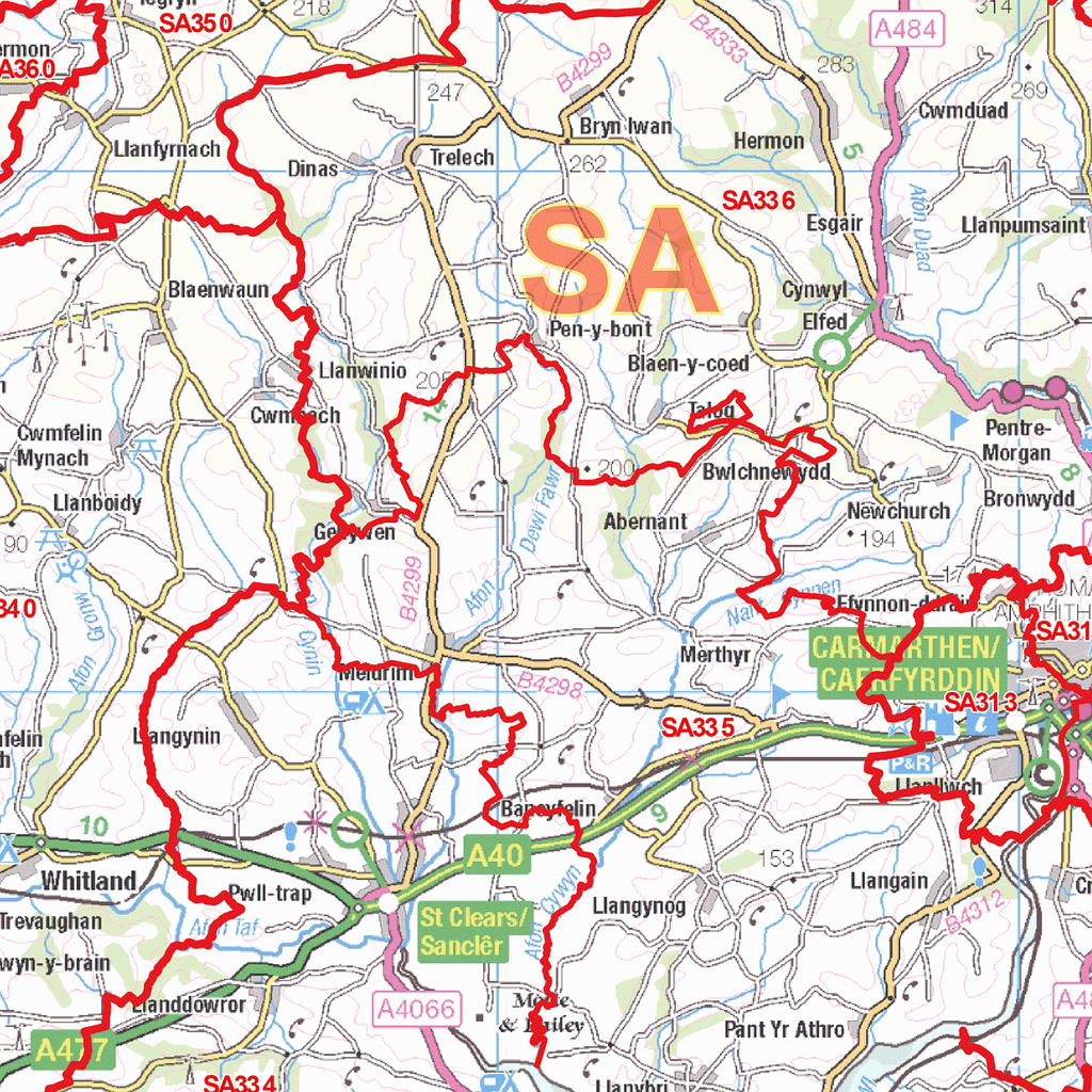 Postcode Map Sa48 Swansea Postcode Map (SA) – Map Logic