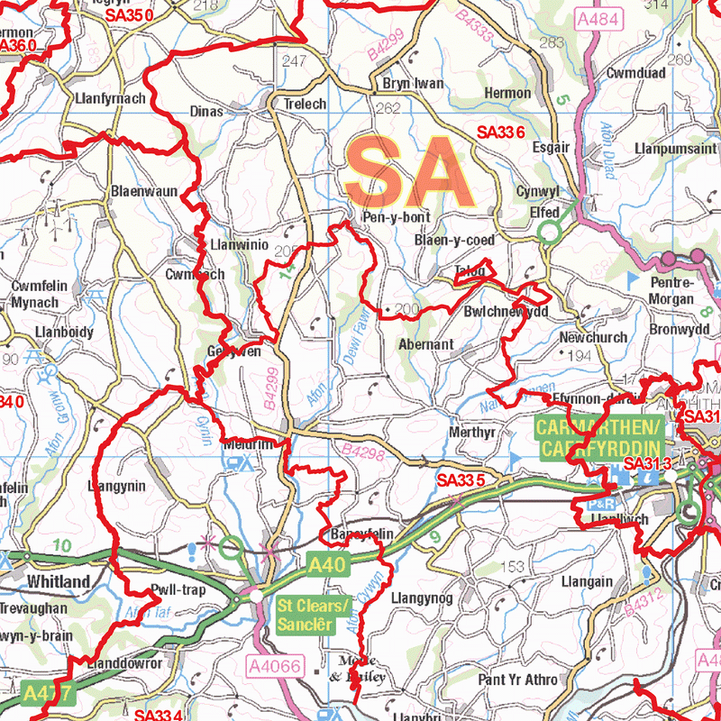Swansea Postcode Map (SA) – Map Logic