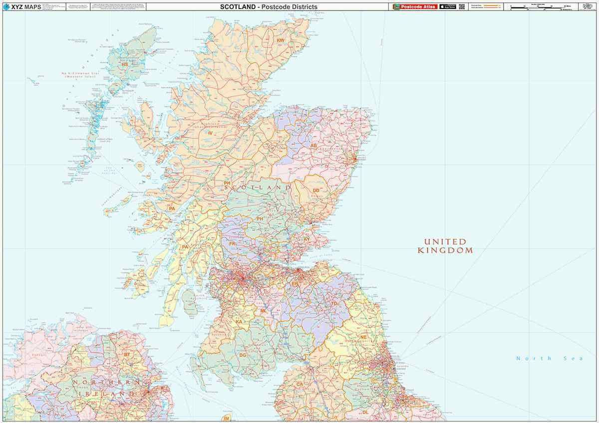 Scotland Postcode District Map GIF or PDF Download (D10) – Map Logic