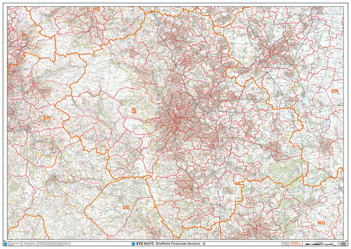 Sheffield Postcode Map