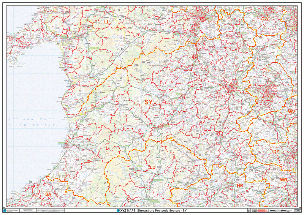 Sy Post Code Split Shrewsbury Postcode Map (SY) – Map Logic