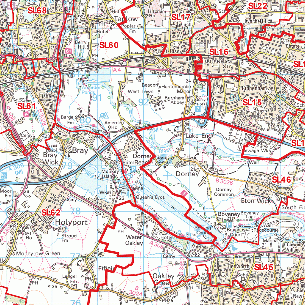 Sl3 Postcode Slough Postcode Map (SL) – Map Logic