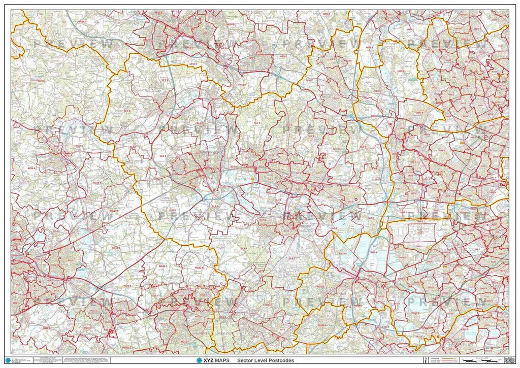 Sl Postcode Map Room SL Postcode Map for the Slough Postcode Area GIF or PDF Download – Map ...