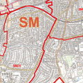 SM Postcode Map