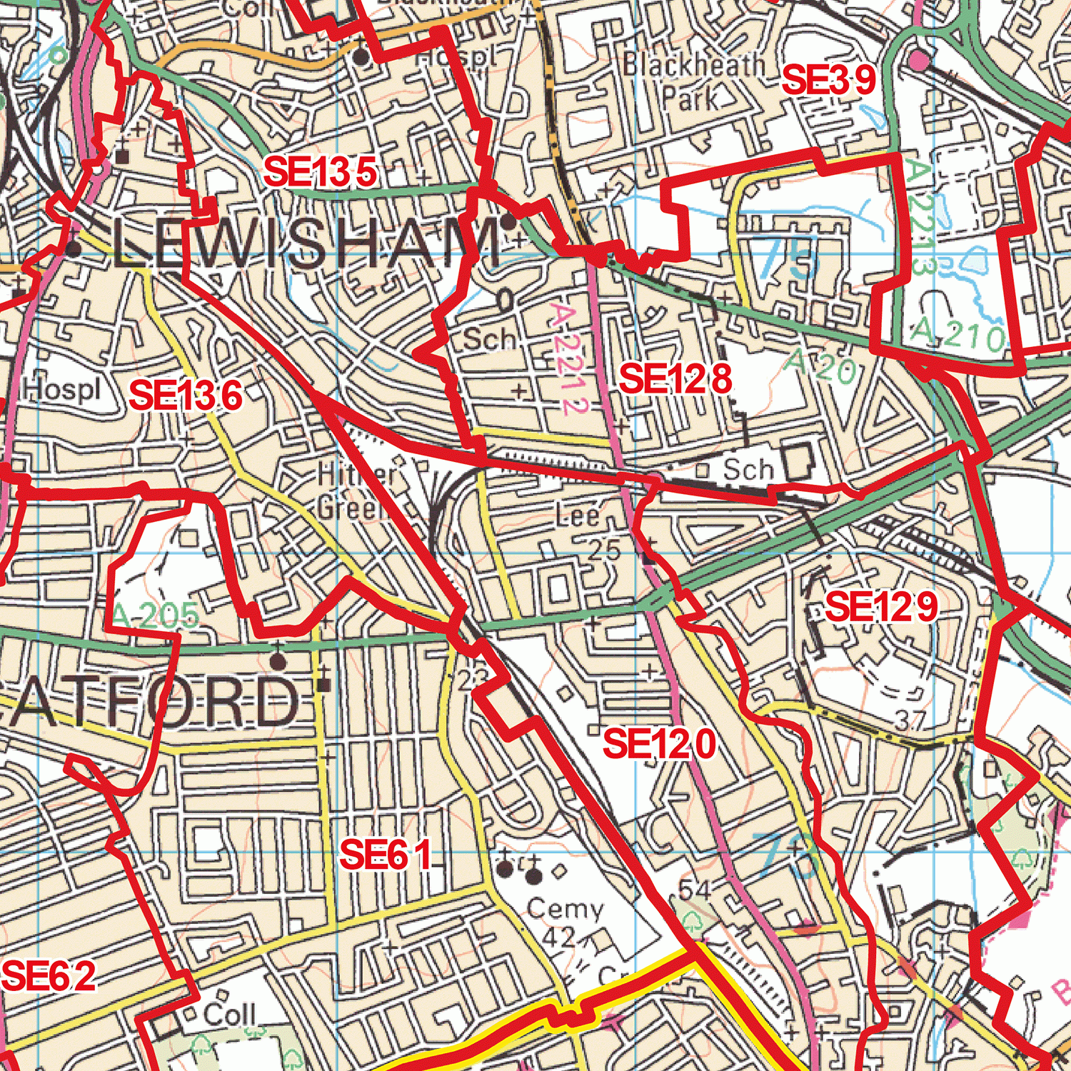 2170 Postcode Map SE Postcode Area Map – Map Logic