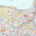 Taunton Area of the South West Postcode District Map