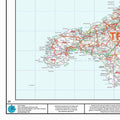 Bottom Left Corner of the South West Postcode District Map