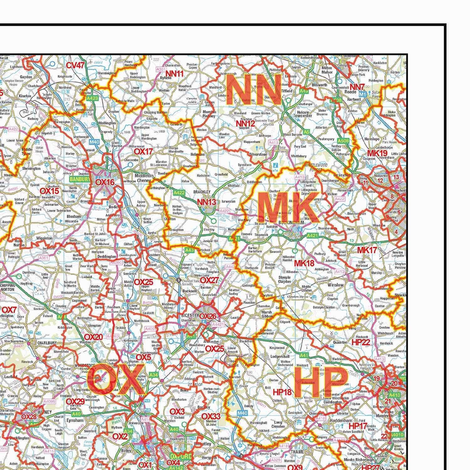 Sw Uk Postcode South West England Postcode District Map GIF or PDF Download (D1) – Map ...