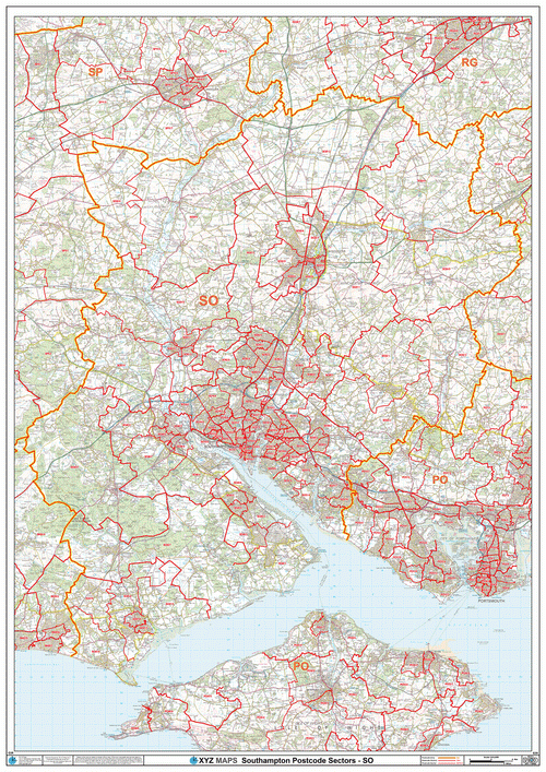 Southampton Postcode Map