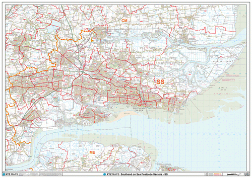 Southend-On-Sea Postcode Maps for the SS Postcode Area | Map Logic