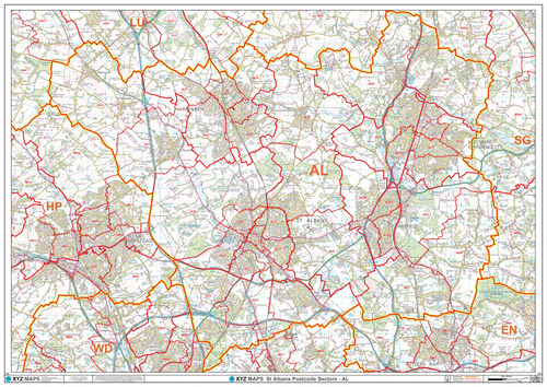 St Albans Postcode Map