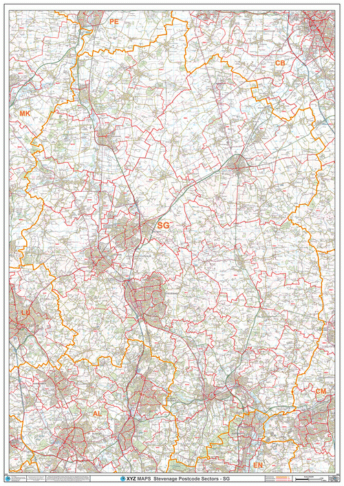 Stevenage Postcode Map