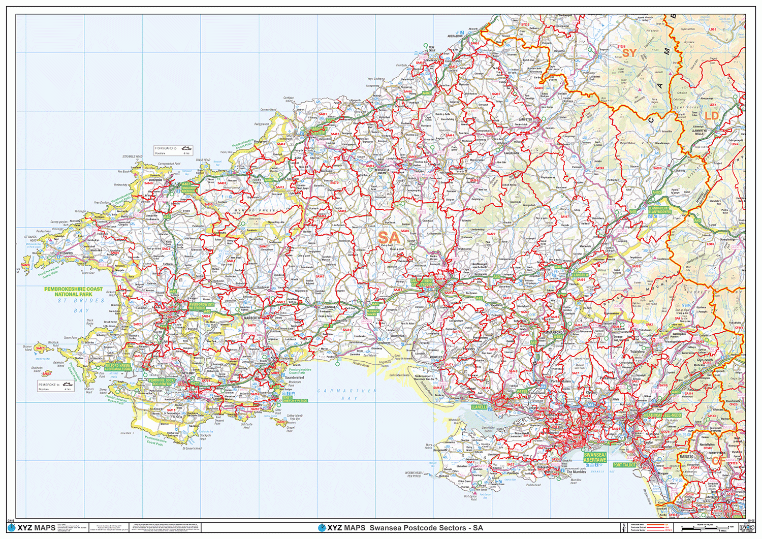 Postcode Map Sa48 Swansea Postcode Map (SA) – Map Logic