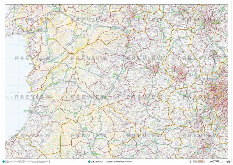 SY Postcode Map PDF or GIF Download