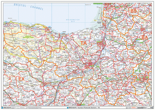 Taunton Postcode Map