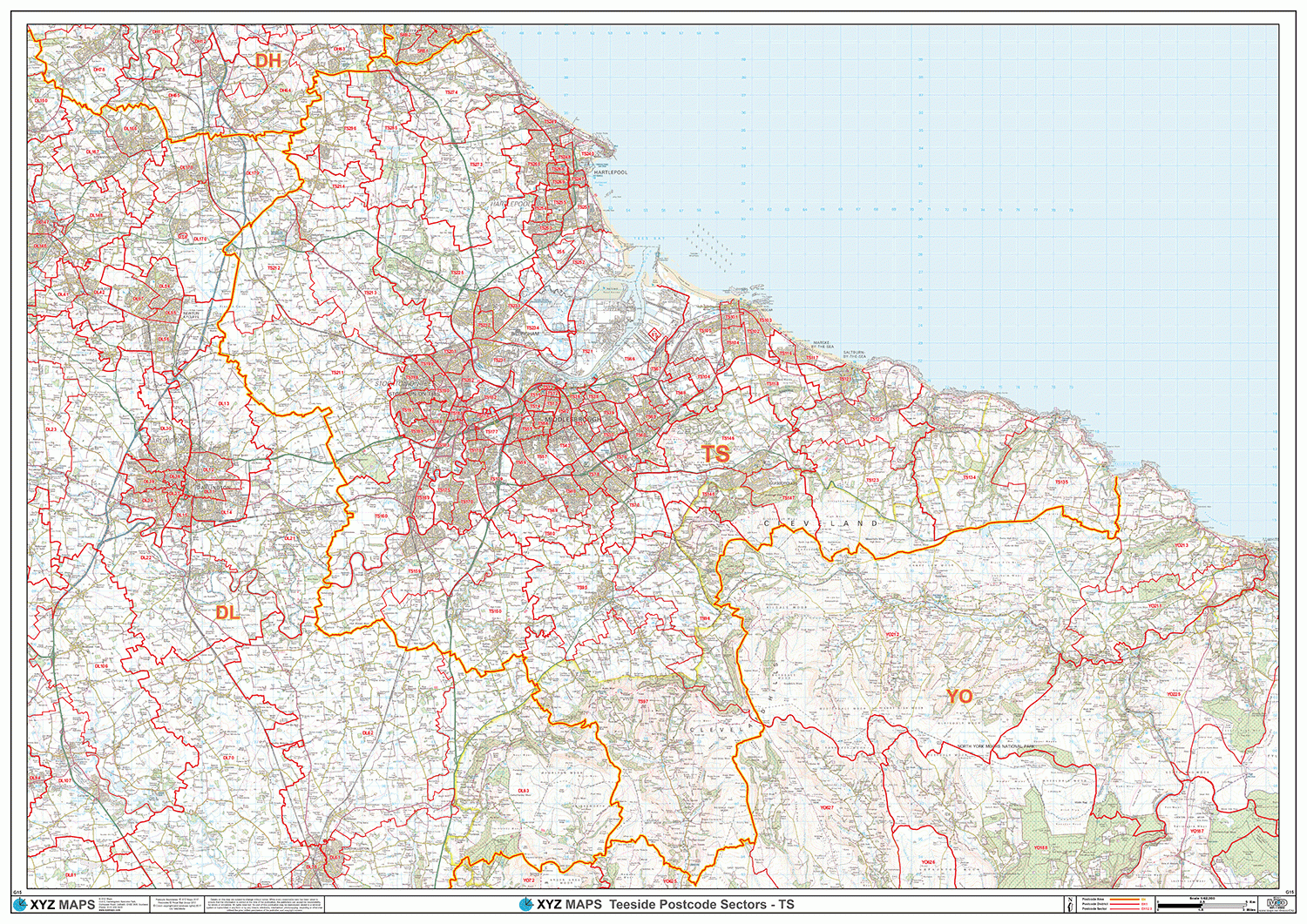 Ts3 Postcode Teesside Postcode Map (TS) – Map Logic