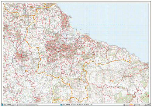 Postcode Wall Maps for the UK – Map Logic
