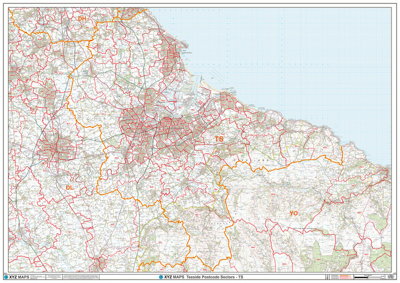 Teesside Postcode Map