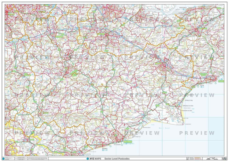 Tn19 Postcode Map TN Postcode Map for the Tonbridge Postcode Area GIF or PDF Download ...