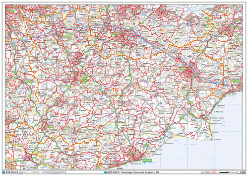 Tonbridge Postcode Map