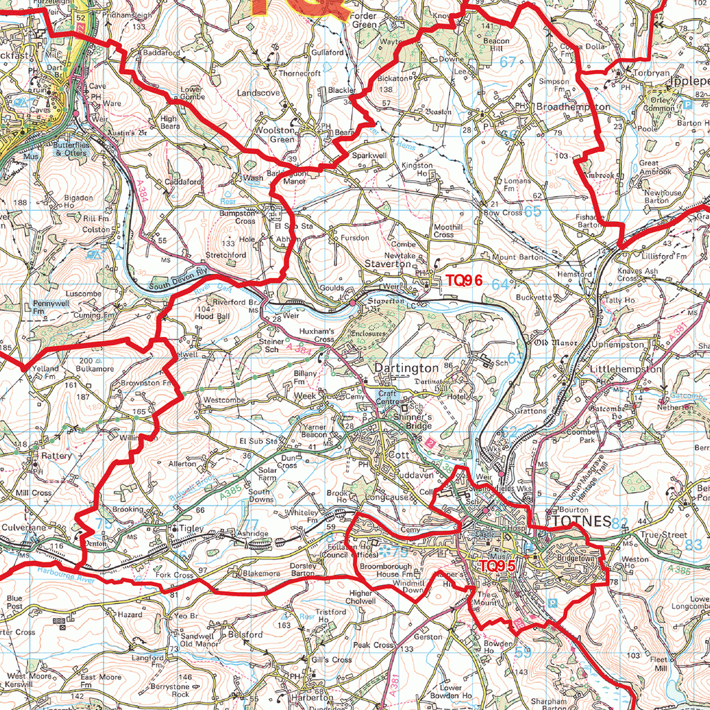 Torquay Postcode Map (TQ) – Map Logic