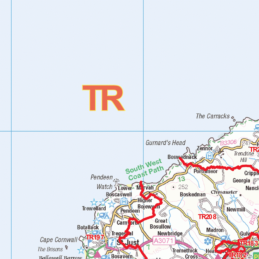 Truro Postcode Map (TR) – Map Logic