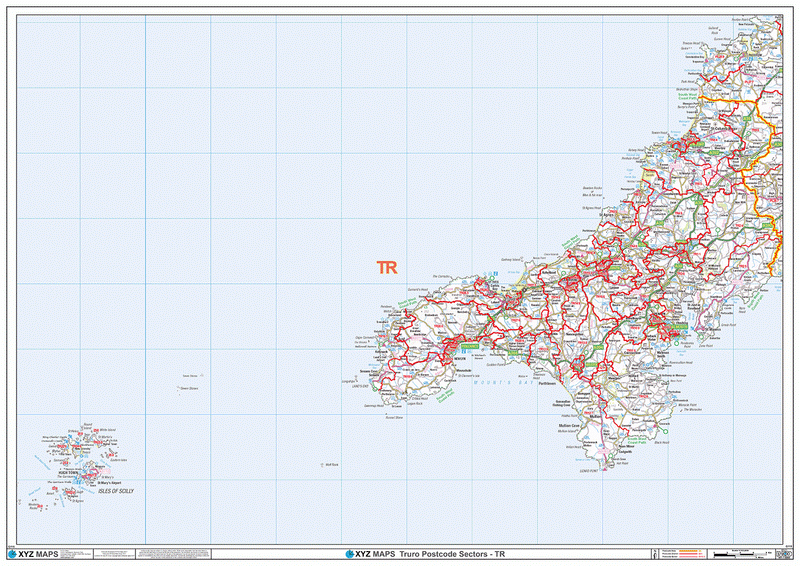 Truro Postcode Map