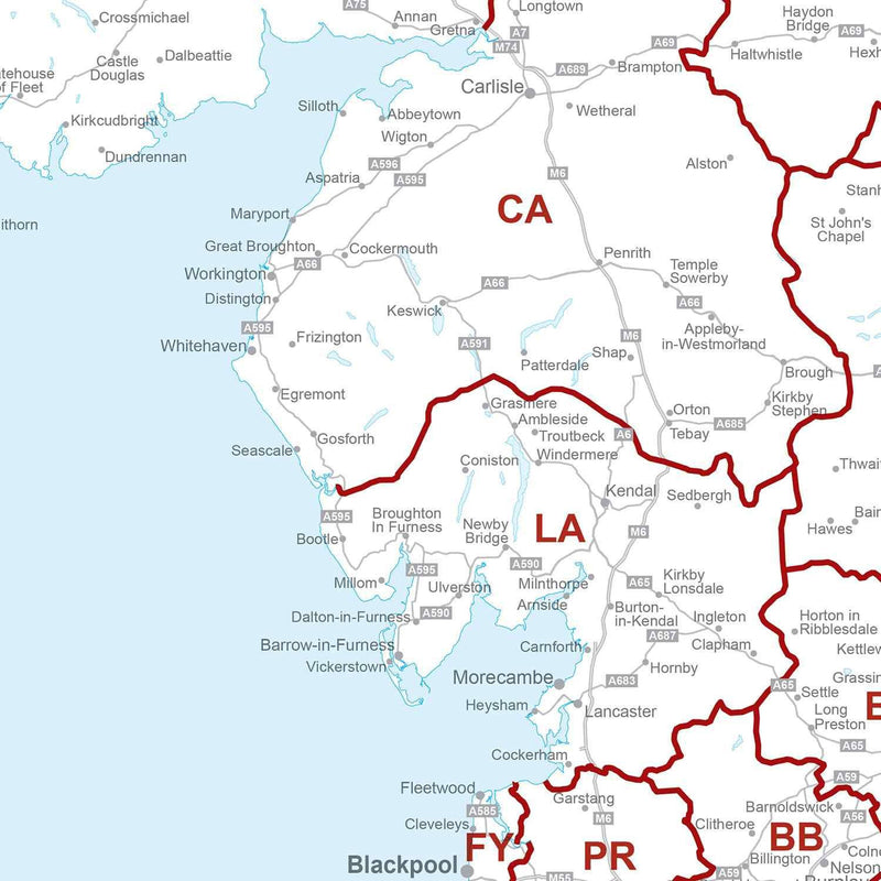 High Res Uk Postcode Map UK Postcode Area Map – Map Logic