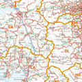 Detail View of UK District Map With White Background