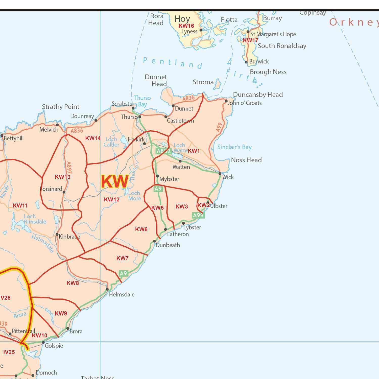 UK Postcode District Map GIF or PDF Download – Map Logic